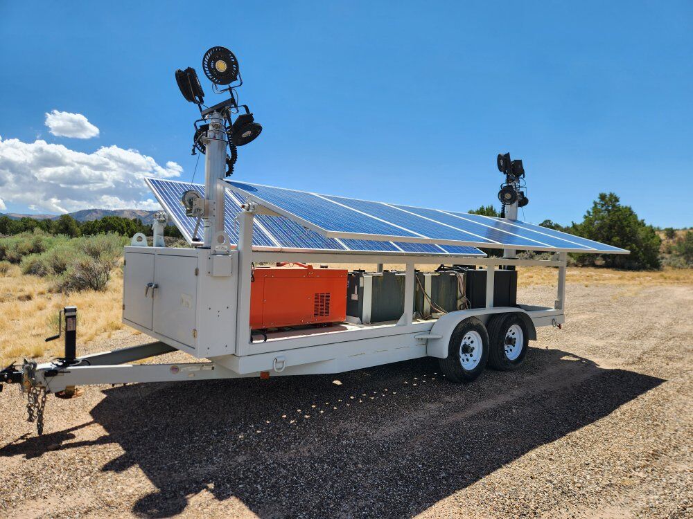 DC Solar trailer/ generator/ trailer/light tower.
