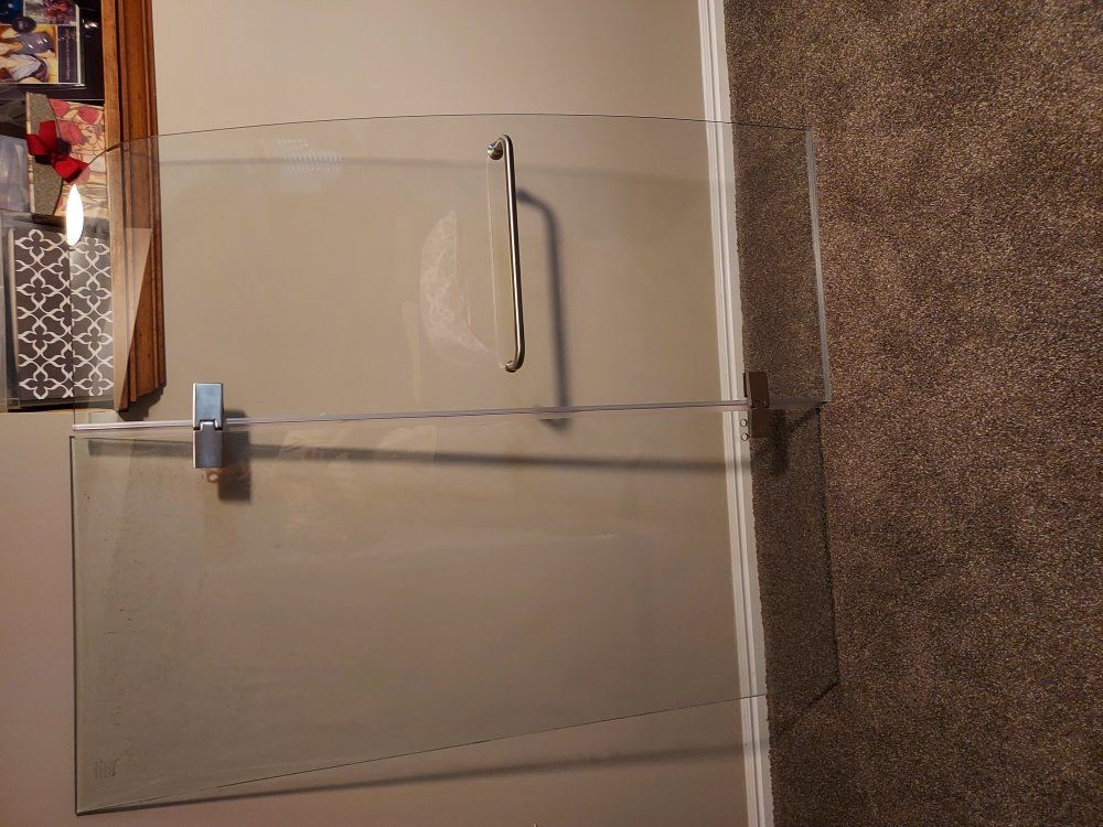 shower glass and door