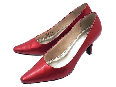 “Life Stride” Patent Ruby Red Heels – 3 ¼ Inch – Size 8 ½ M