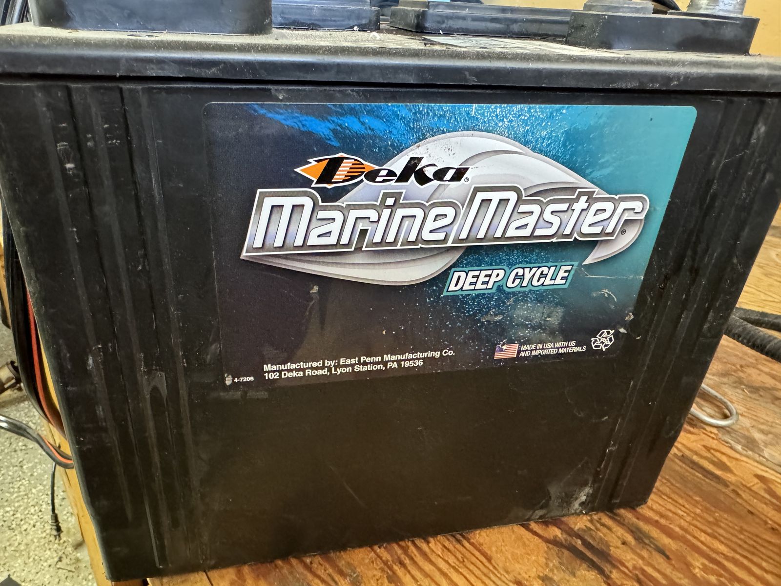 Two Deka Marine Master Deep Cycle Batteries