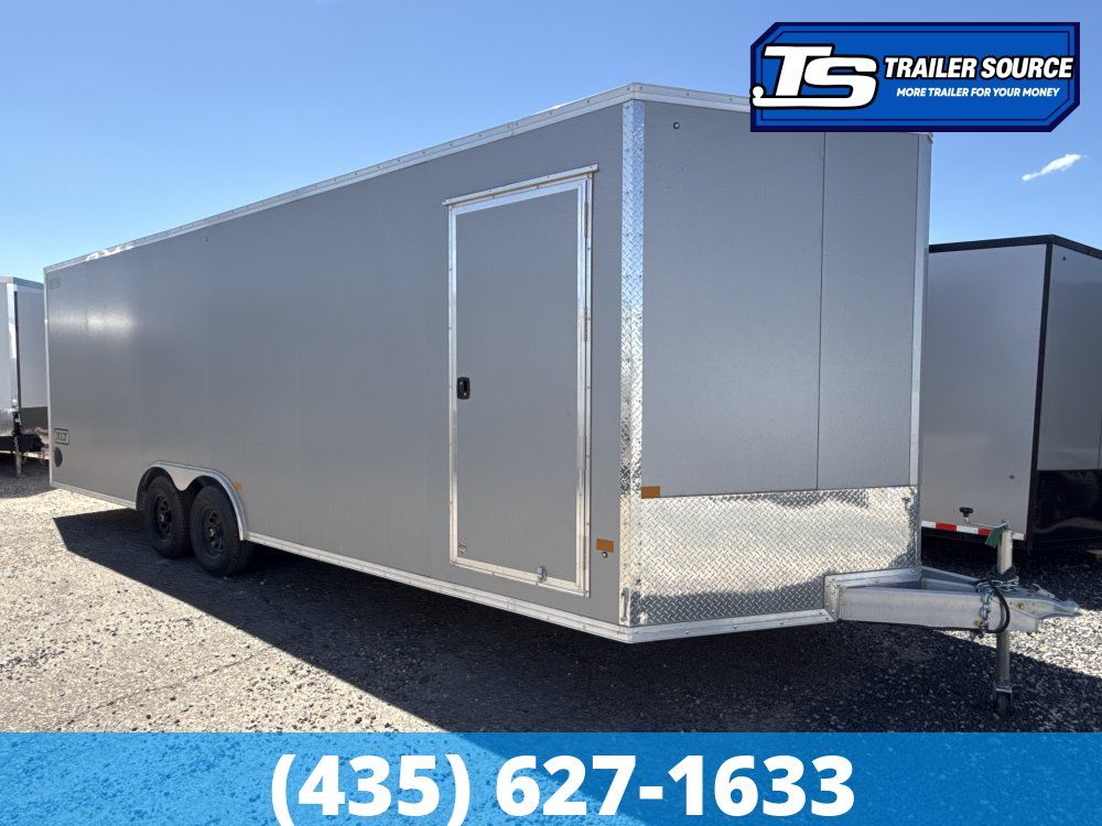 8.5x24 Alcom Aluminum EZ Hauler XLT Auto Trailer - 7'0" Interior - 10K GVWR - .080 PolyCor