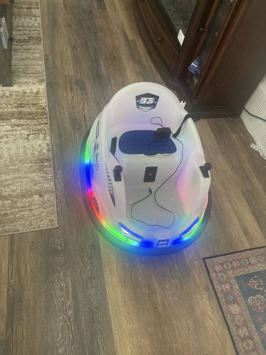 Lil' Rider Bumper Car 12V Ride-On Toy with LED Lights & Remote Control