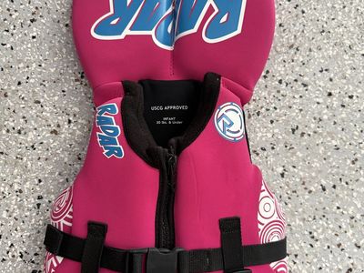 Radar USCG Approved Infant Life Vest - Pink, 30 lbs & Under