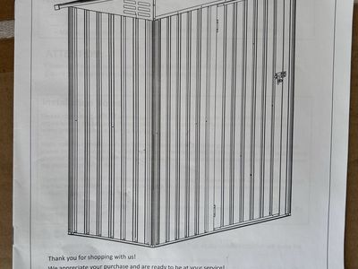 New 5x3 Outdoor Metal Storage Shed - TY-LW-ITRS-DG-250508-S, Slope Roof, Durable Steel