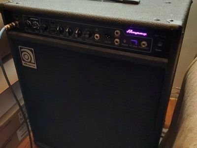 Amped BA-115 Bass Combo Amplifier Monitor Direct In Out for Stage or Studio Recording