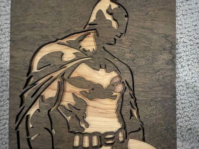 Wooden Batman Picture