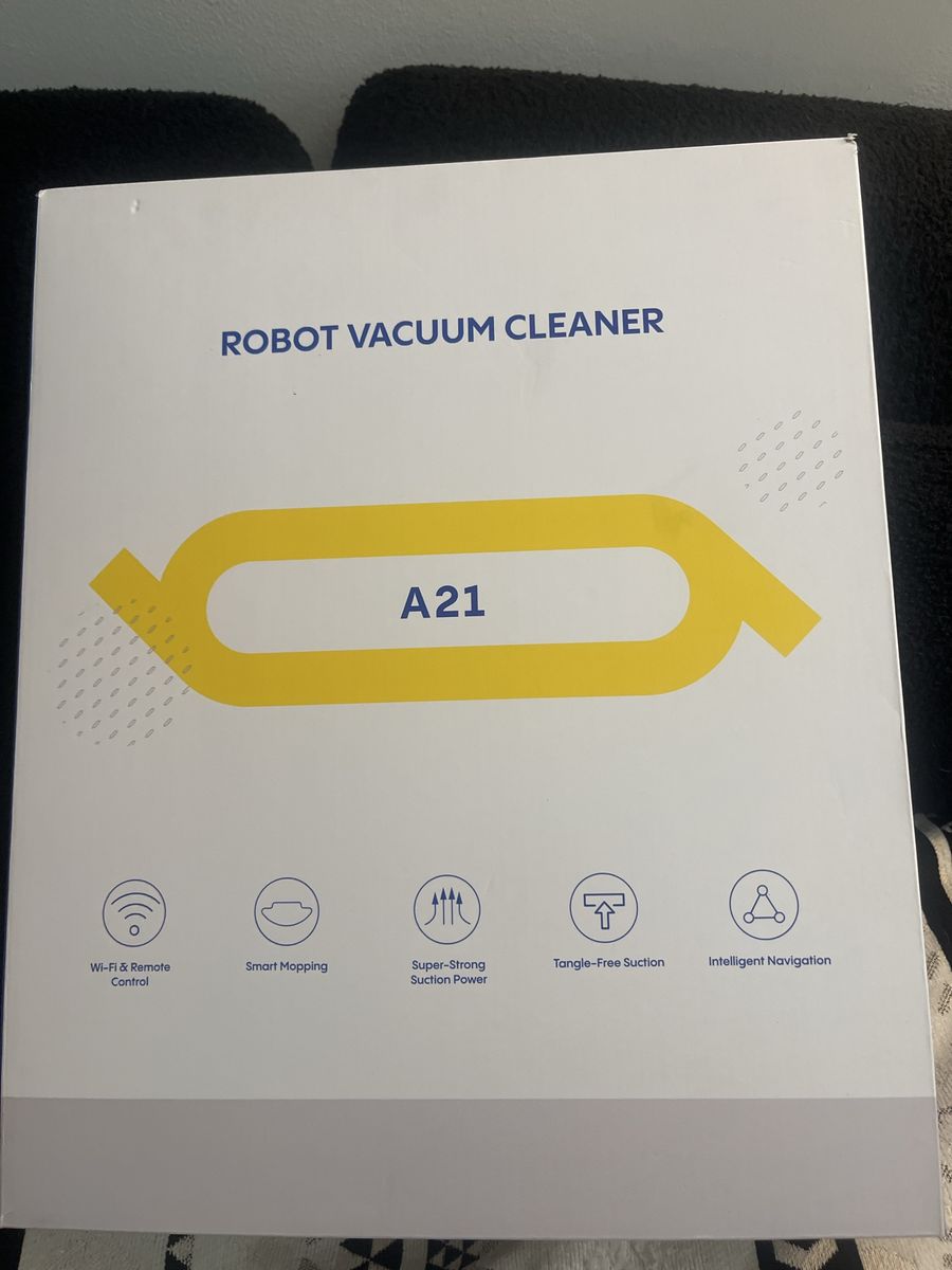 A21 Robot Vacuum Cleaner - Wi-Fi, Smart Mopping, Strong Suction, Tangle-Free, Intelligent Navigation