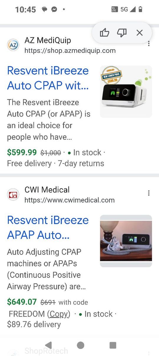 Brand new CPAP machine