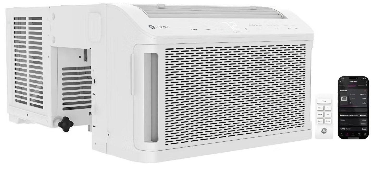 GE Profile ClearView Window Air Conditioner Unit, 8,300 BTU, Energy Efficient Cooling up to 350 sq ft