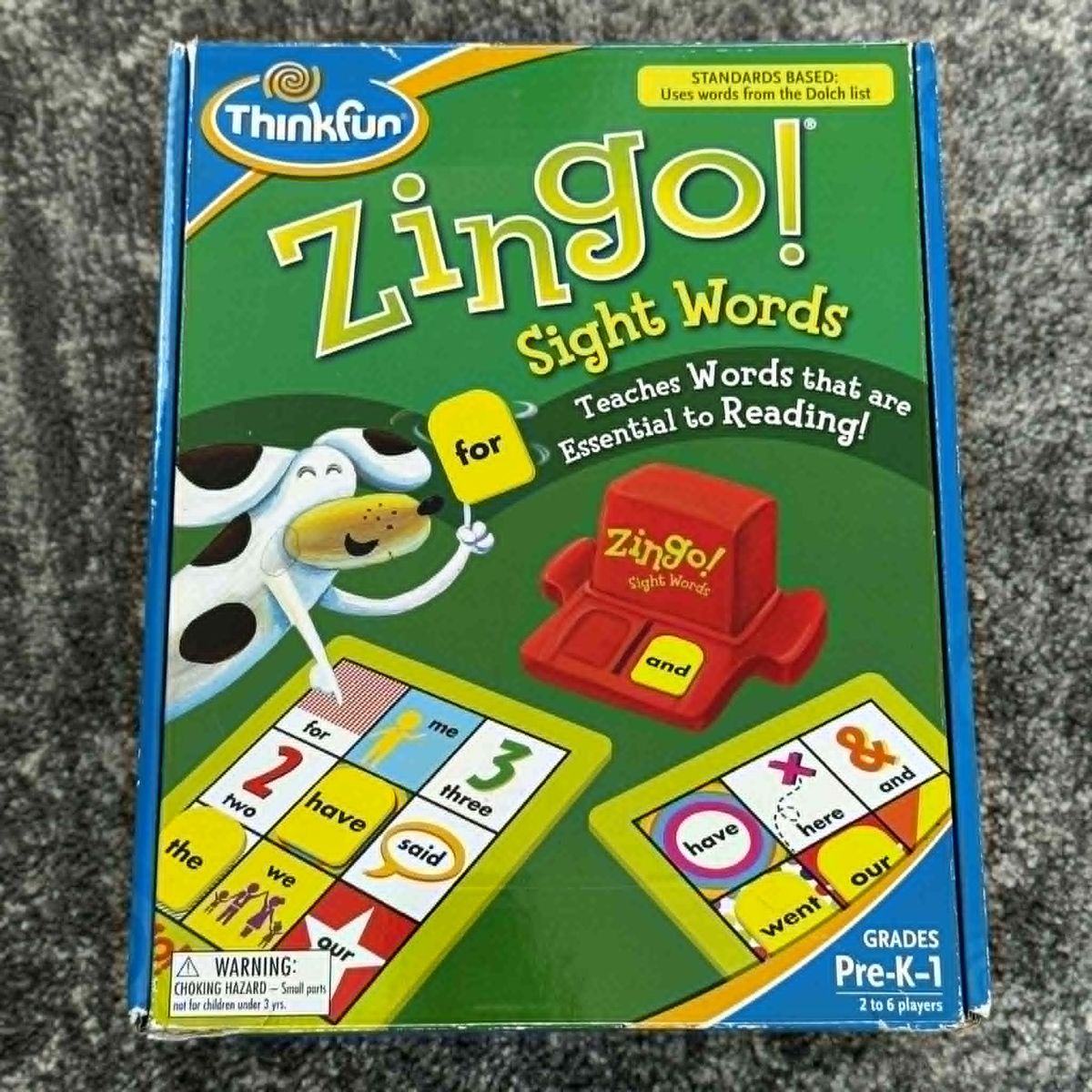 ThinkFun Zingo! Sight Words Game - Complete