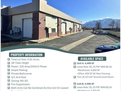 FLEX SPACE AVAILABLE FOR LEASE