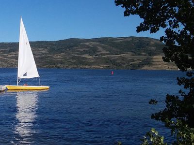 Laser Sailboat with Racing Setup