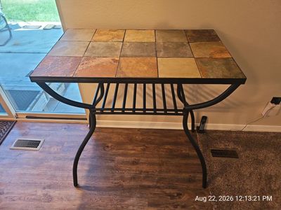 2 each - 3 piece Ashley Furniture Signature Design Collections Antigo pub table and swivel barstool sets