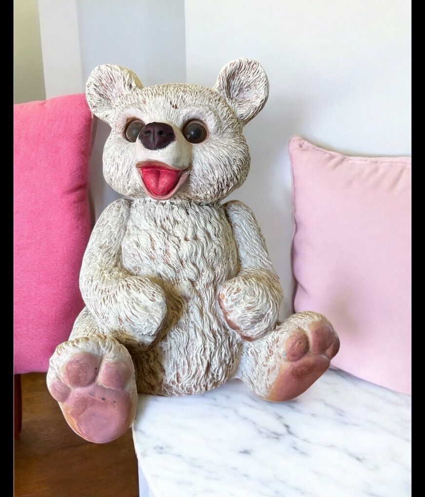 Vintage 1985 Homco Garden Bear 12 Tall