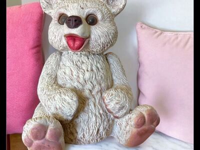 Vintage 1985 Homco Garden Bear 12 Tall