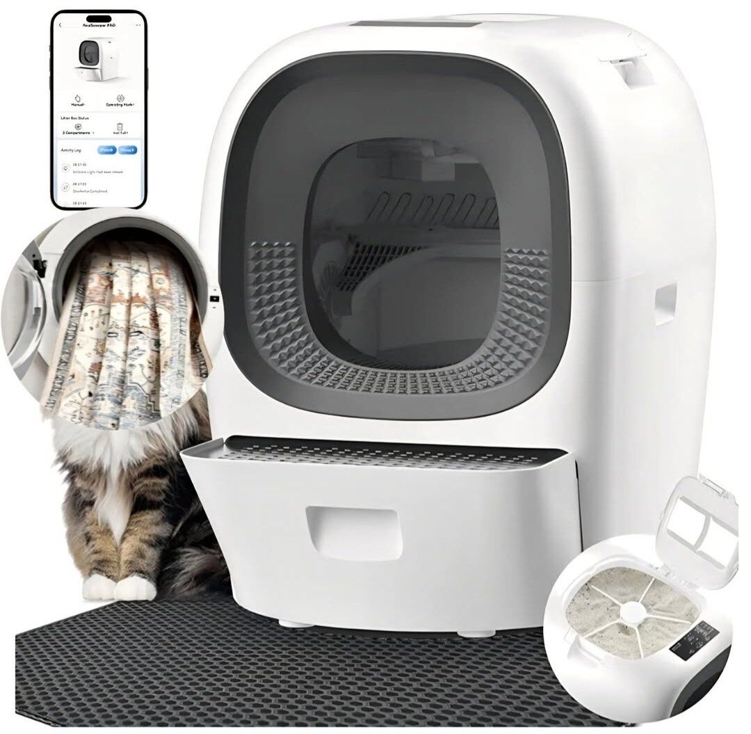 Self Cleaning Litter Box Auto Refill, Automatic Ro