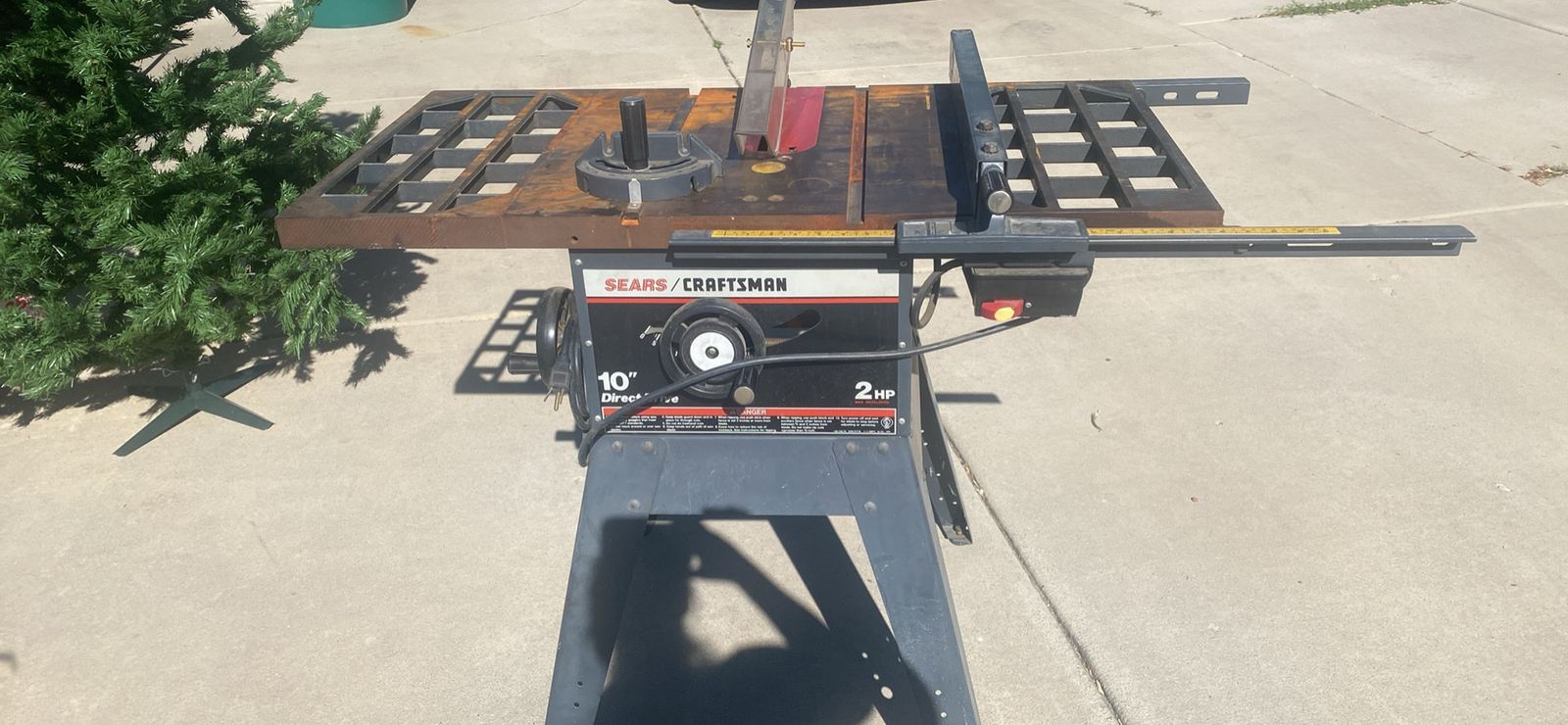 Sears Craftsman 10" Direct Drive 2HP Table Saw with Stand - Used, Good Condition