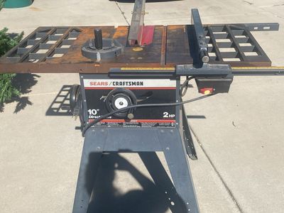 Sears Craftsman 10" Direct Drive 2HP Table Saw with Stand - Used, Good Condition