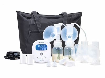 Ameda Mya Joy PLUS Breast Pump - Hospital Grade Suction, Portable, Double Electric