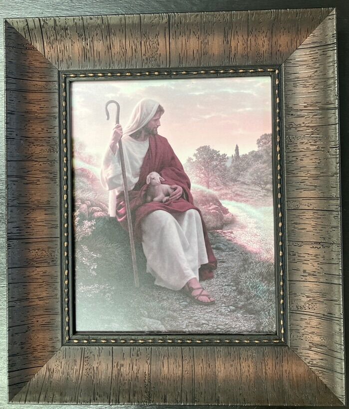Jesus With Lamb- In The Shepherd’s Care 12x14”