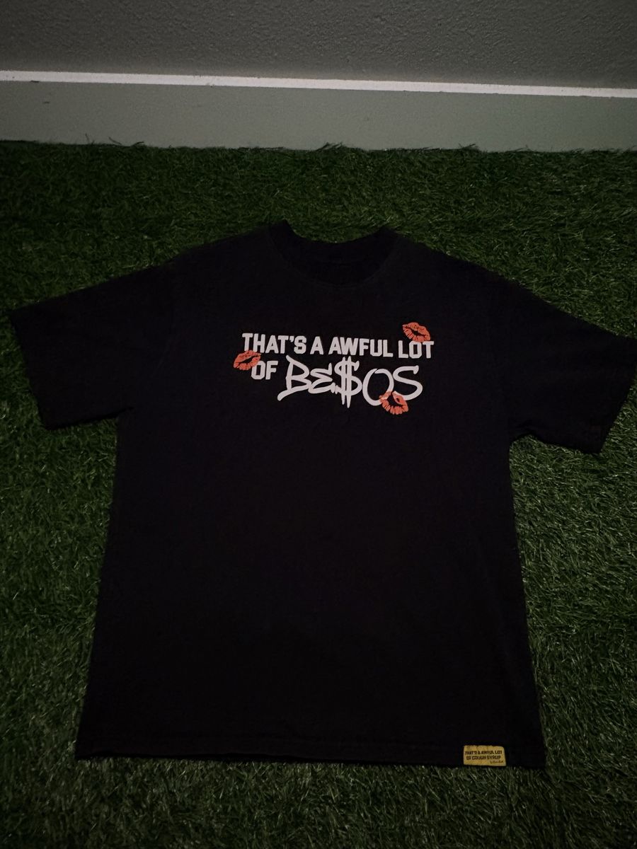 That's A Awful Lot Of Cough Syrup Besos Black T-Shirt Size XL
