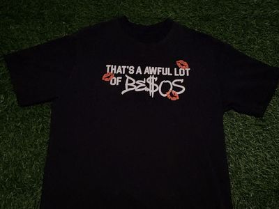 That's A Awful Lot Of Cough Syrup Besos Black T-Shirt Size XL