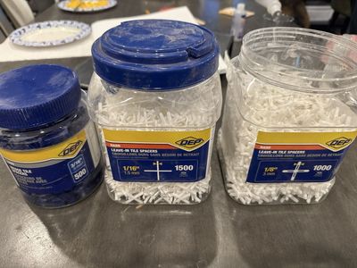 QEP Hard Leave-In Tile Spacers Assortment - 1/16", 1/8", & Wedge Spacers