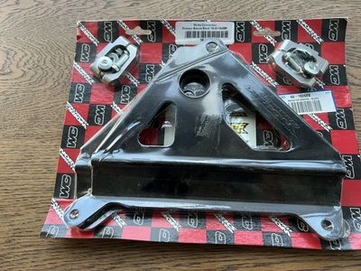 Works connection radiator braces new still in packaging aluminum powder coated (black)