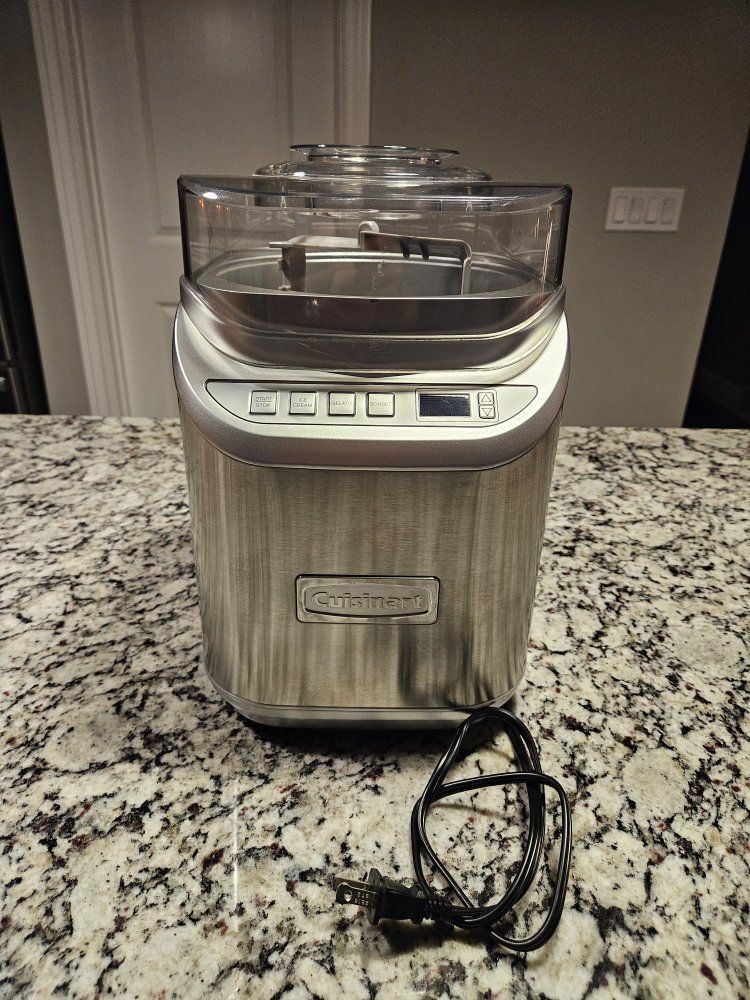 Cuisinart ICE-100 Compressor Ice Cream and Gelato Maker - Stainless Steel, 1.5-Quart Capacity