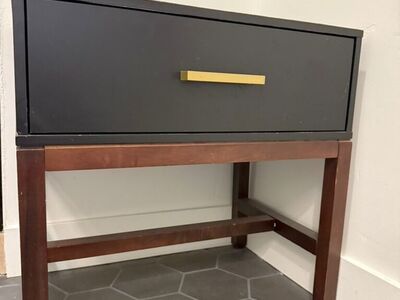 Black Wood Nightstsnds (two)