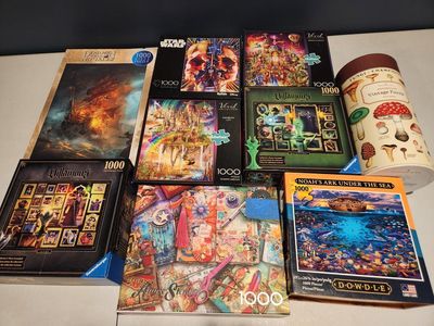 1000 piece puzzles $10ea