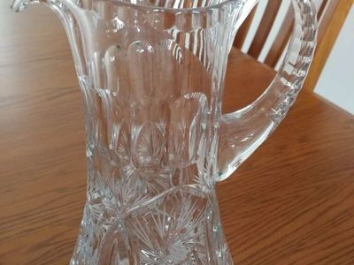Glass pitcher from Poland
