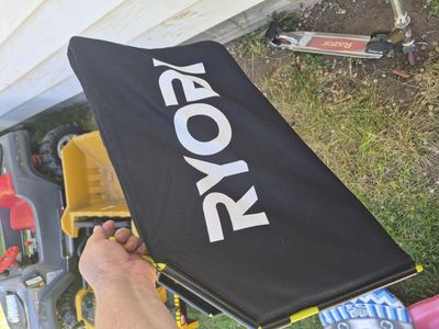 new ryobi eletric lawn mower bag.