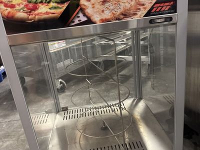 Skyfood 3-Tier Rotating Heated Pizza Display Case