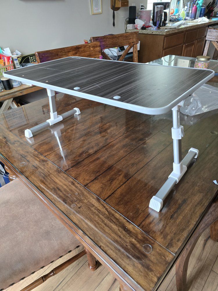 NearPow Foldable Bed Tray Table Laptop Desk with Adjustable Height and Slant