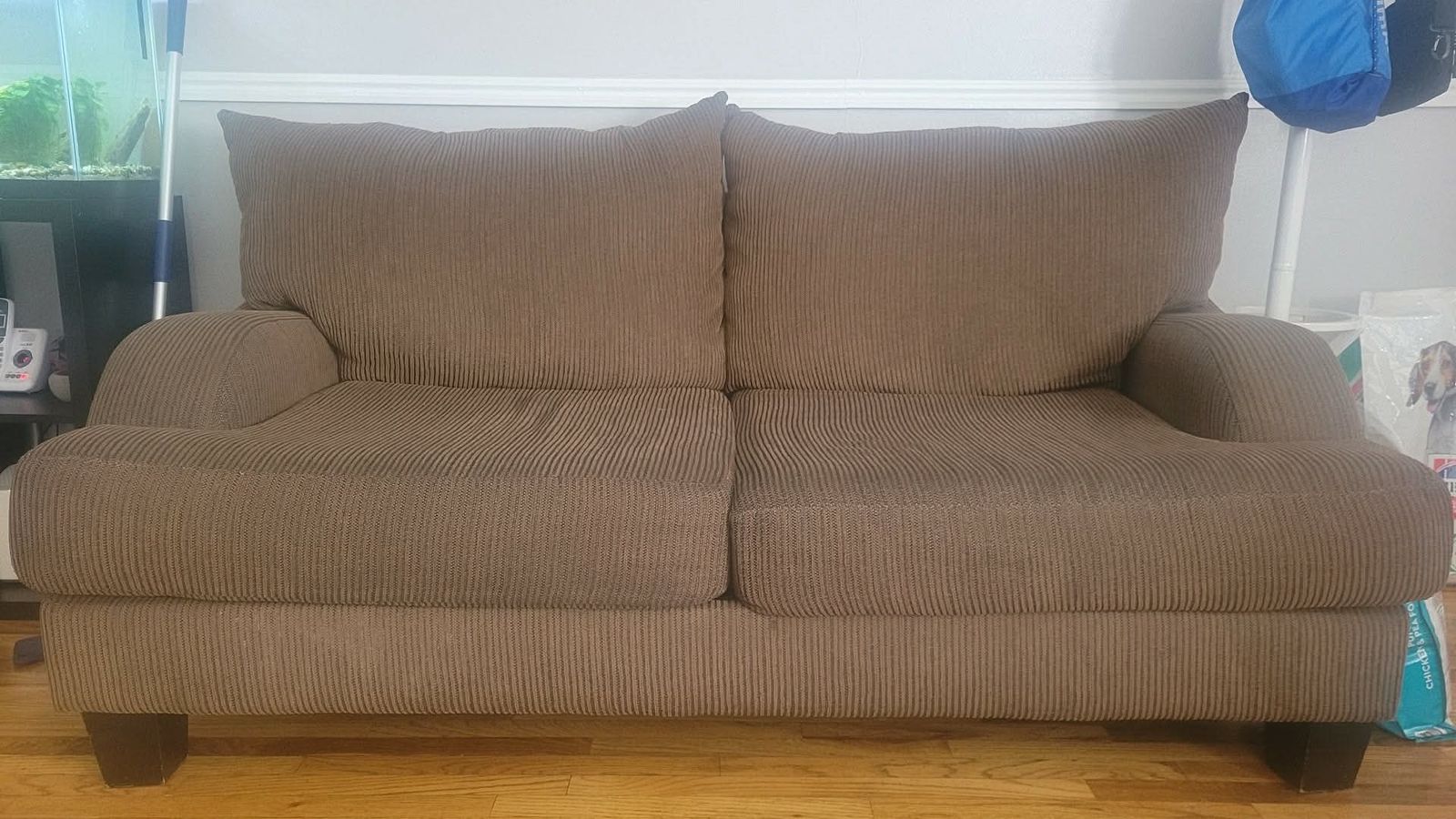 Loveseat and couch 