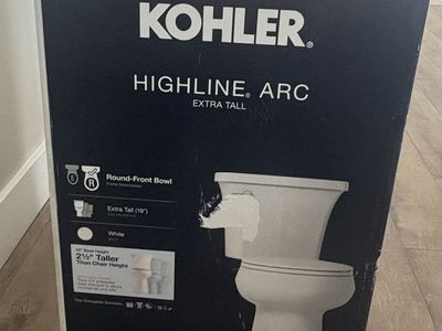 NEW Kohler Highline Arc Extra Tall 12 in White Toilet
