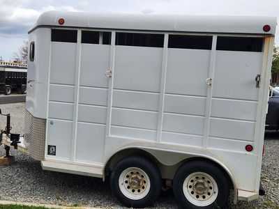 2003 2 Horse Slant Load Morgan Build Trailer