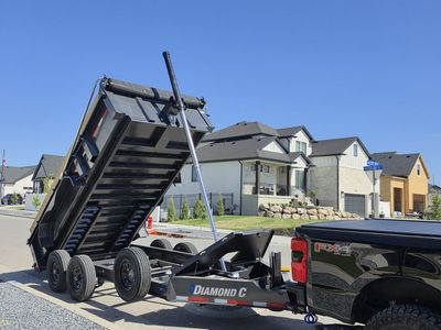 Diamond C Dump Trailer for Rent 7x14