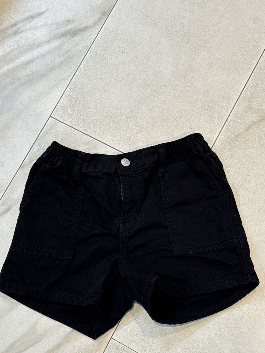 Old Navy, size 10 black denim shorts