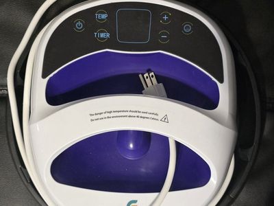 Heat Press Machine, Portable Sublimation & HTV Vinyl Press, White/Purple