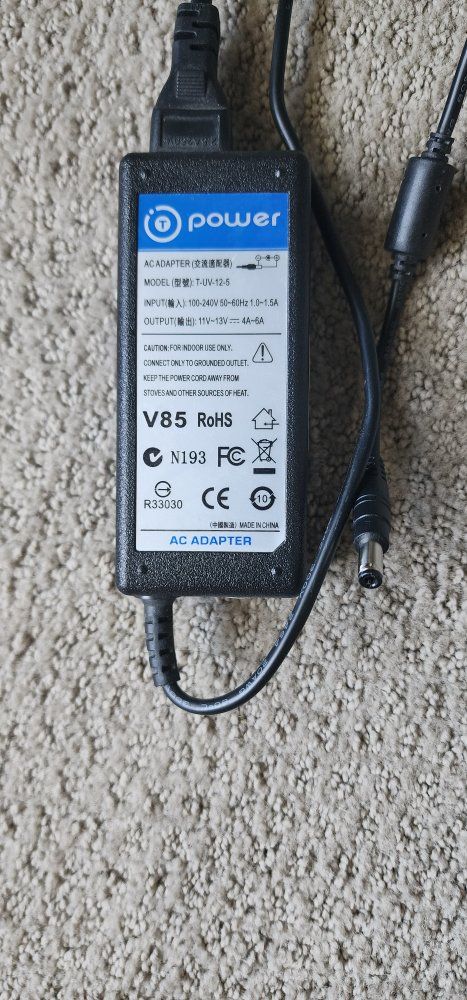 Monitor Power Cord - 12 V