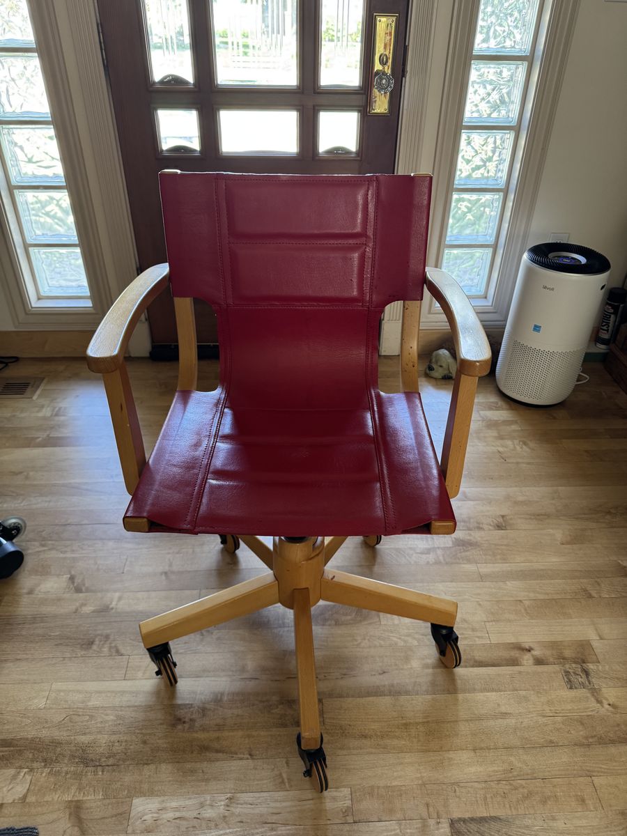 Leather desk chair