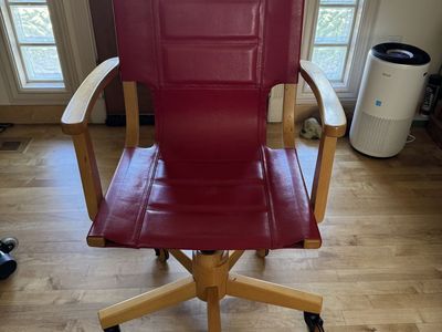 Leather desk chair