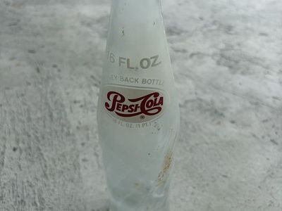 Vintage Pepsi-Cola 16 oz Returnable Glass Bottle