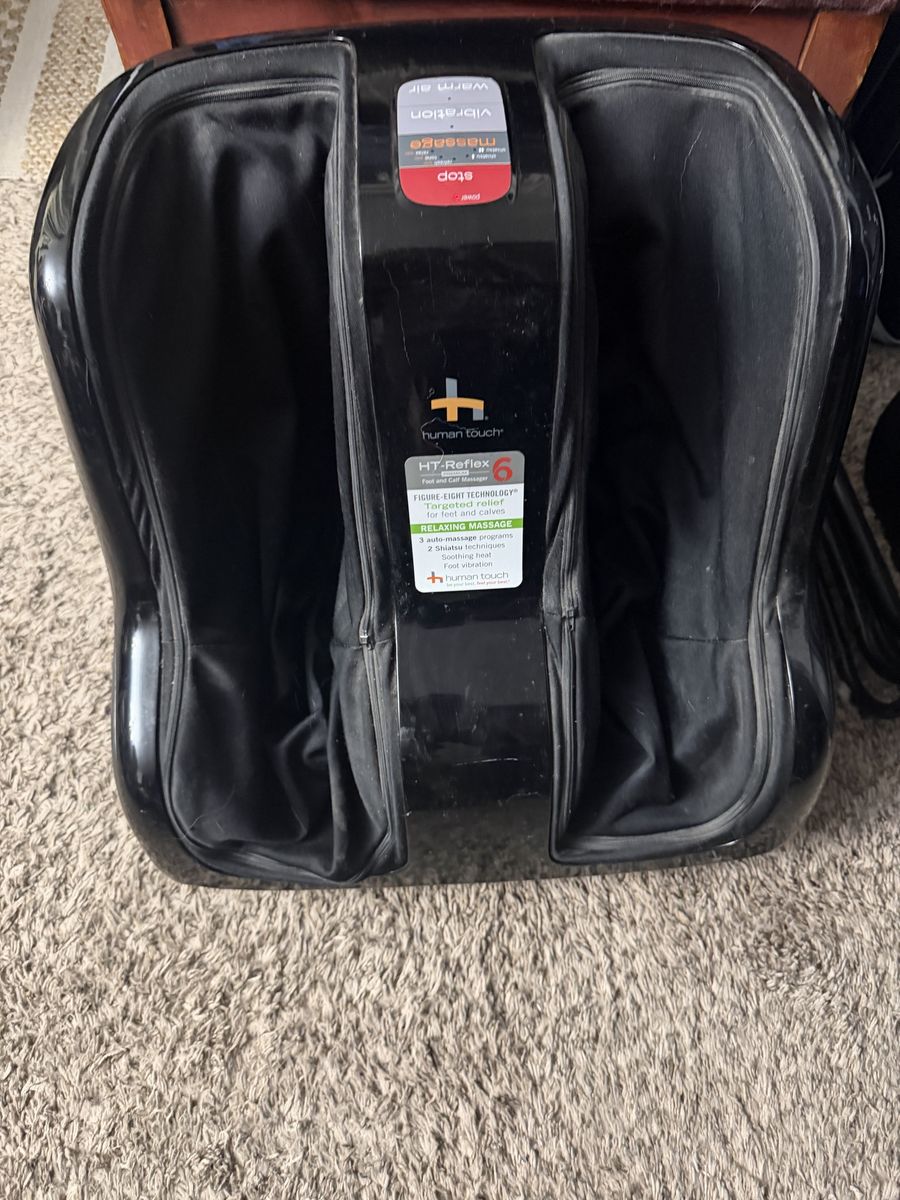 Human Touch HT-Reflex 6 Premium Foot and Calf Massager with Heat & Vibration