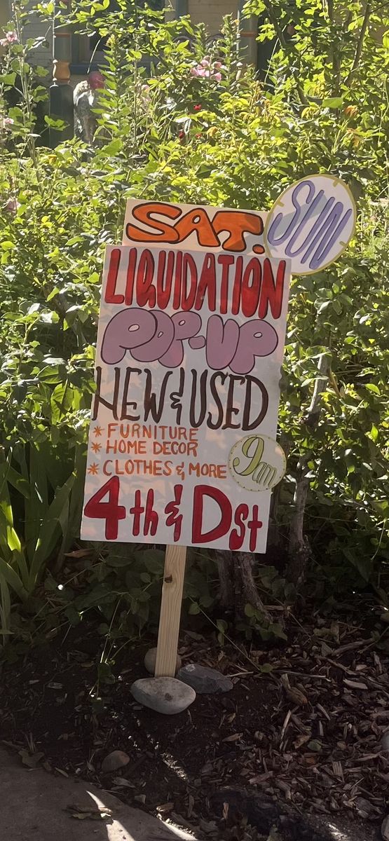 Avenues 4th Avenue + D Street Yard Sale Rummage Liquidation multi-person