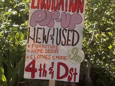 Avenues 4th Avenue + D Street Yard Sale Rummage Liquidation multi-person