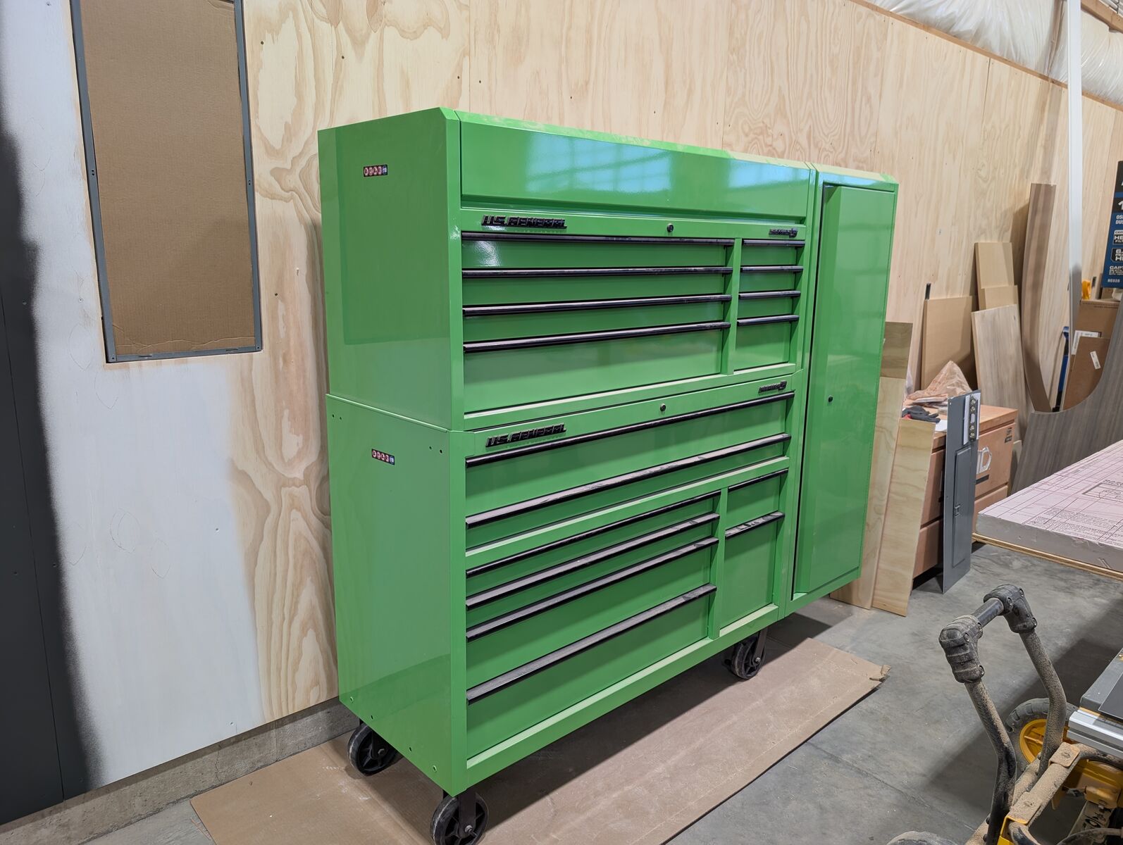 US General 56" Series 3 Tool Chest / Roll Cab / End Locker  ||  Not Used / Brand New!