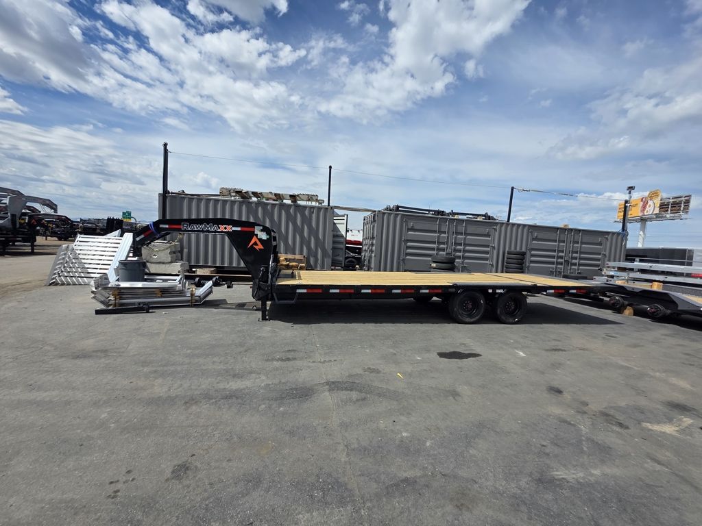 2026 RawMaxx 24' DTX Gooseneck Deckover 16K Hydrau